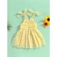 thumbnail image 2 of nvzhuang Kids Girl Sling Dresses, Sleeveless Off Shoulder Tulle Casual Party Street Princess Dress, 2 of 9