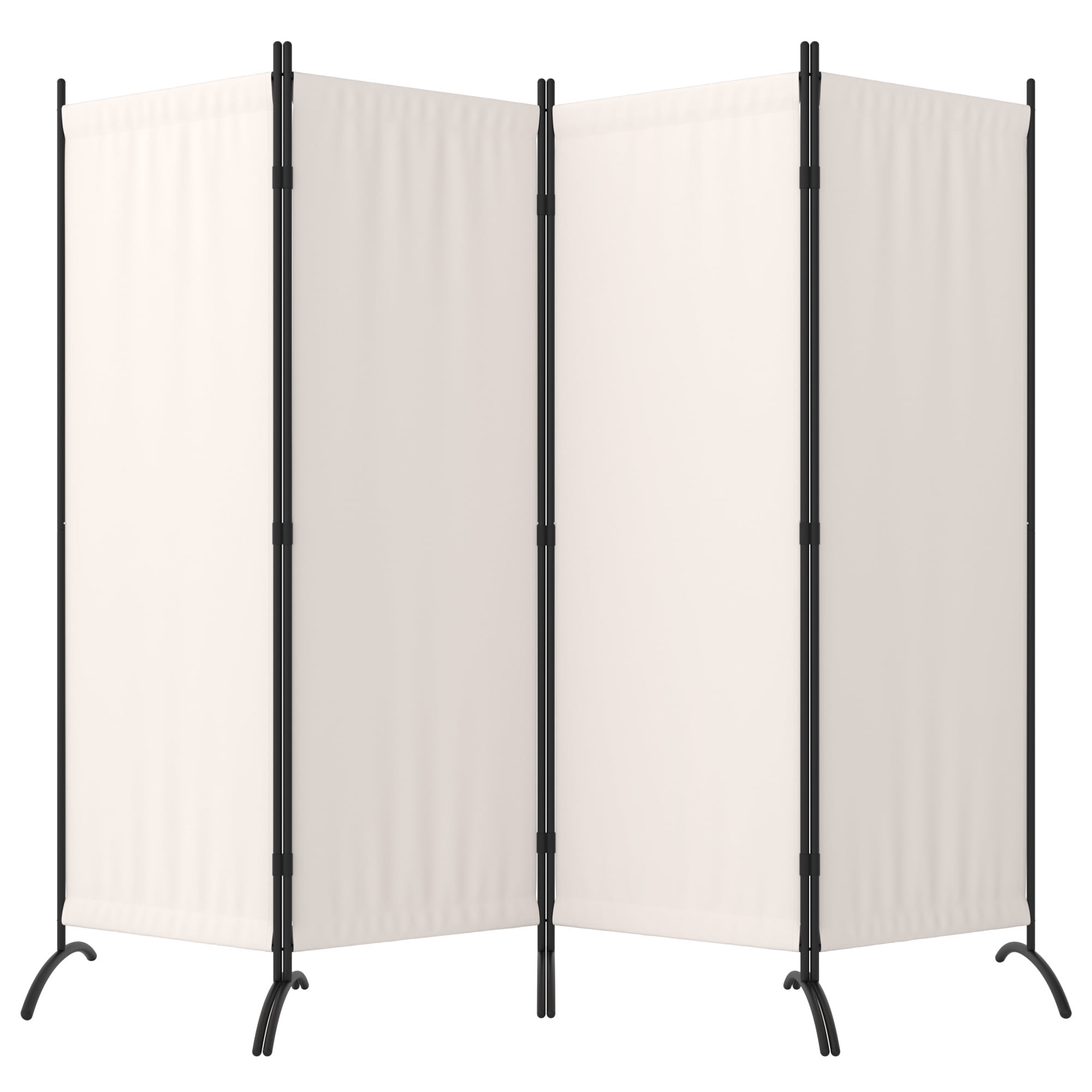 Room Divider 7FT Portable Room Dividers And Folding Privacy Screens, 89'' W Fabric Divider For Room Separation, 4 Panel Partition Room Dividers Freestanding Wall Divider Screen For Dorm Studio Office
