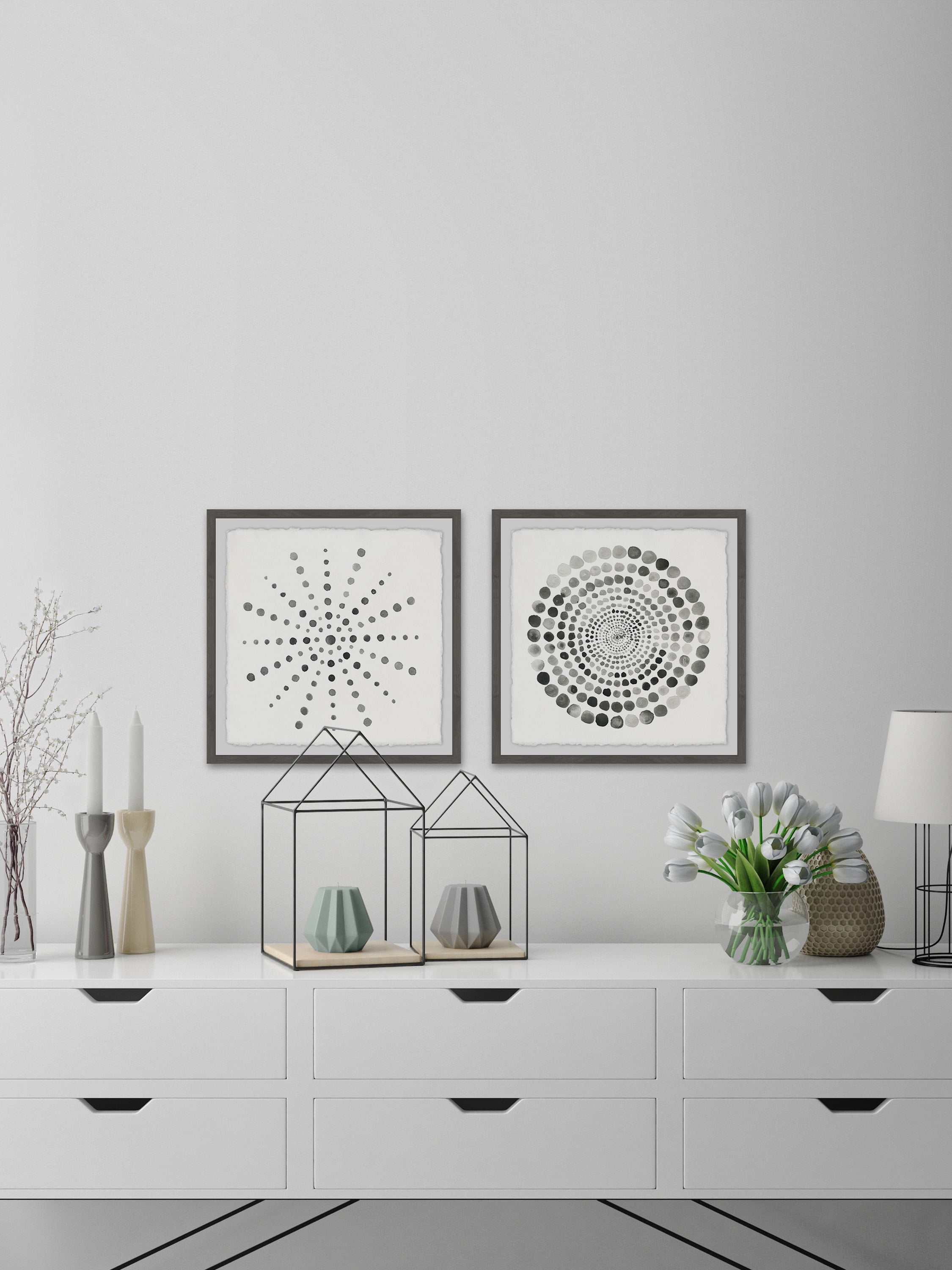 Marmont Hill Dotted Portal Diptych, Art Prints, 48.00" x 1.50"