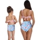 thumbnail image 4 of Traje de baño para niñas Conjunto de bikini de dos piezas Ruffle Falbala Trajes de baño Trajes de baño Adepaton WMZL-956-98, 4 of 7