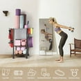 thumbnail image 5 of Yoga Mat Storage Rack Home Gym Equipment Workout Equipment Organizer Yoga Mat Holder for Dumbbell,Kettlebell and More Gym Accessories Gym Essentials Women Men Fitness Exercise Equipment Organization, 5 of 7