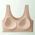 thumbnail image 5 of VISALY Sports Bras for Women High Support, High Support Adjustable Strap Full Coverage Up Bras Comfortable No Underwire Wireless Bras, Backless Bra, Seamless Bras, Bras, Sleep Bra (Khaki, M), 5 of 7