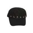 thumbnail image 3 of Clover Skulls Band Newsboy Cap - Black, 3 of 3