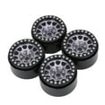 thumbnail image 1 of RC Track Rim, RC Car Hub, 4Pcs Pratical RC Car Tire For 1:10 RC Car RC Model Car RC Crawler Car RC Vehicles Black And Silver,Silver,Black And Golden,Black And Red, 1 of 8