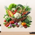 thumbnail image 1 of Adhesivos de pared para cestas de verduras y productos frescos, PVC, 29,5 x 29,5 cm, 1 of 3