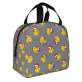 thumbnail image 2 of Honeii Christmas hat duck Print Lunch Bag Women, Lunch Box Lunch Bag for Women Adult Men, Small Leakproof Cute Lunch Tote Large Capacity Reusable, 2 of 8