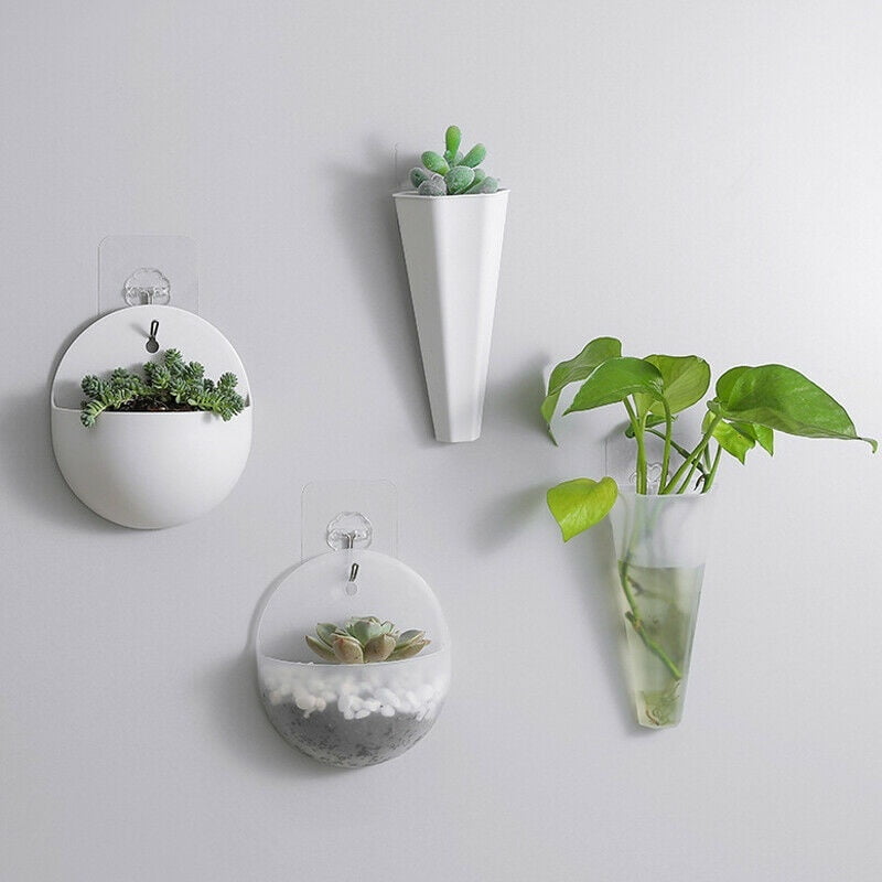 Plant Pot Indoor Plastic Planter Wall Hanging Flowers Cover Round Modern Art Walmart Canada