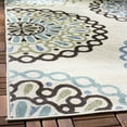 thumbnail image 3 of SAFAVIEH Veranda Axum Geometric Indoor/Outdoor Runner Rug, 2'3" x 10', Cream/Blue, 3 of 6