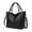 Black, variant on Halloween Women Skull Large Tote Bag, Gothic Purse Printing Shoulder Bag, Tote Purse for Women Skull Print