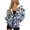 Blue Leopard Print, variant on Blue Leopard Print Womens Fleece Hoodies Jacket Oversized Sweatshirts Zip Up Long Sleeve Cardigan Fleece Sweaters Pullover Tops Gym Tops Fall Outfits Essentials Hoodie, 3XL