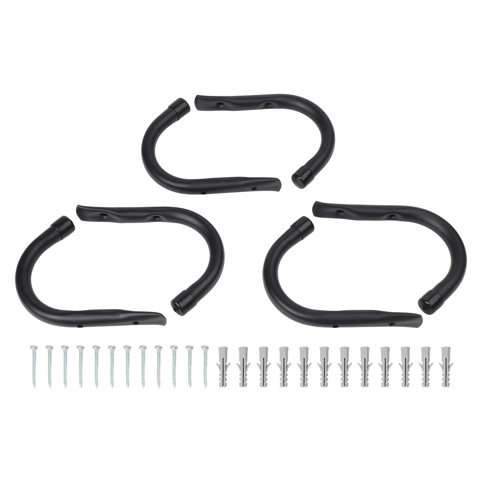 Heavy Duty J-Type Wall Brackets Hooks,6 Pack Garage Storage Tool Hangers for Bicycles,Hoses and Tools