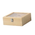 thumbnail image 3 of twisto Tea Storage Case Wooden Tea Chest Organizer Box Clear Lid Multi Compartment Drawer Cabinet Counter Table Desktop Storage for Suitable for gift giving home decoration kitchen 23x23x9cm, 3 of 8