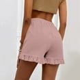 thumbnail image 5 of Sngxgn Women Casual High Waisted Casual Shorts Frayed Raw Hem Ripped Casual Shorts(Pink,M), 5 of 7