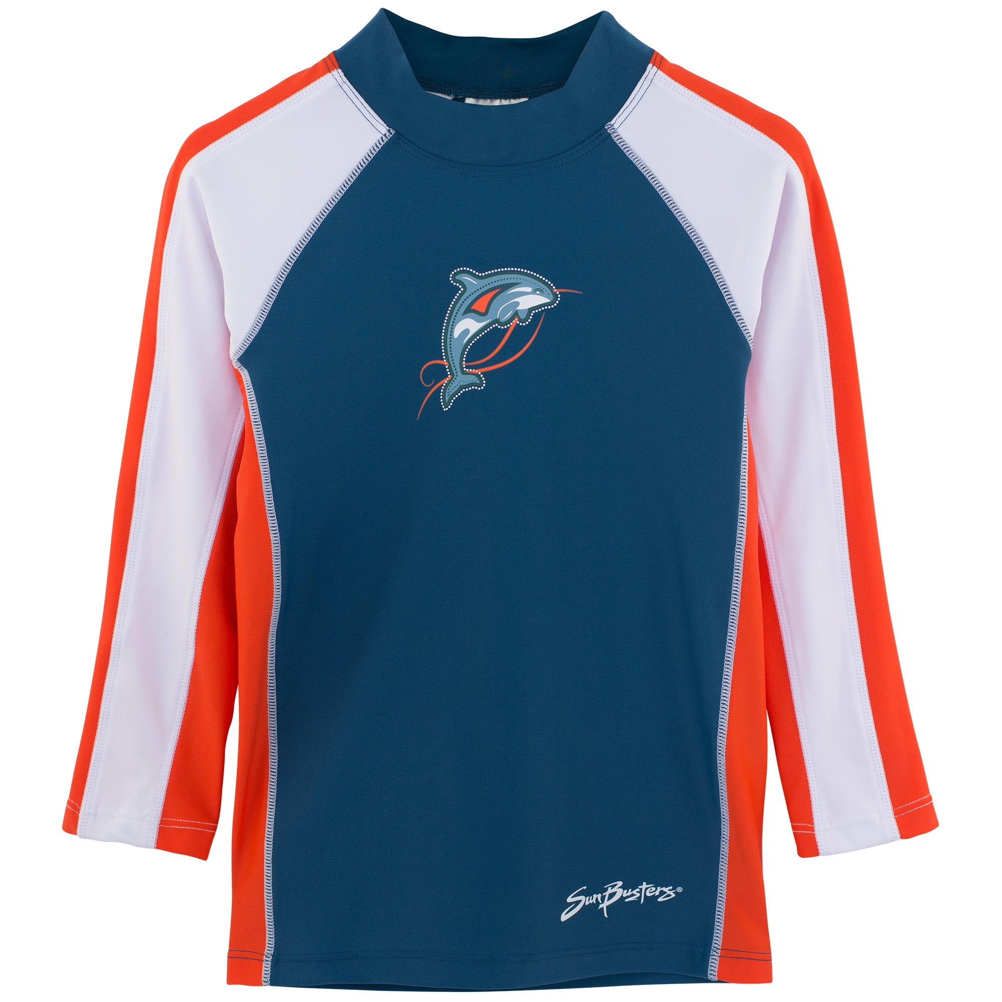 SunBusters Kids - SunBusters Boys L/S Rash Guard(UPF 50+), Tangelo, 6/