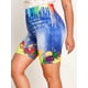 thumbnail image 1 of Pintura de salpicadura de talla grande 3D Jean Imprimir Leggings cortos Rosegal Leggings de talla grande, 1 of 5