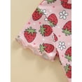 thumbnail image 6 of Bagilaanoe 2pcs Toddler Baby Girl Shorts Set Short Sleeve Print T Shirt Tops + Shorts 12M 18M 24M 3T 4T 5T Kids Casual Summer Clothes, 6 of 7
