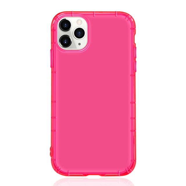 1pc Semi-Transparent Blue Solid Airbag Phone Case Made Of Tpu, Compatible With Iphone 15pro Max/11/12/13/14/Xr/13mini/15plus/14pro Max/13pro Max/12pro