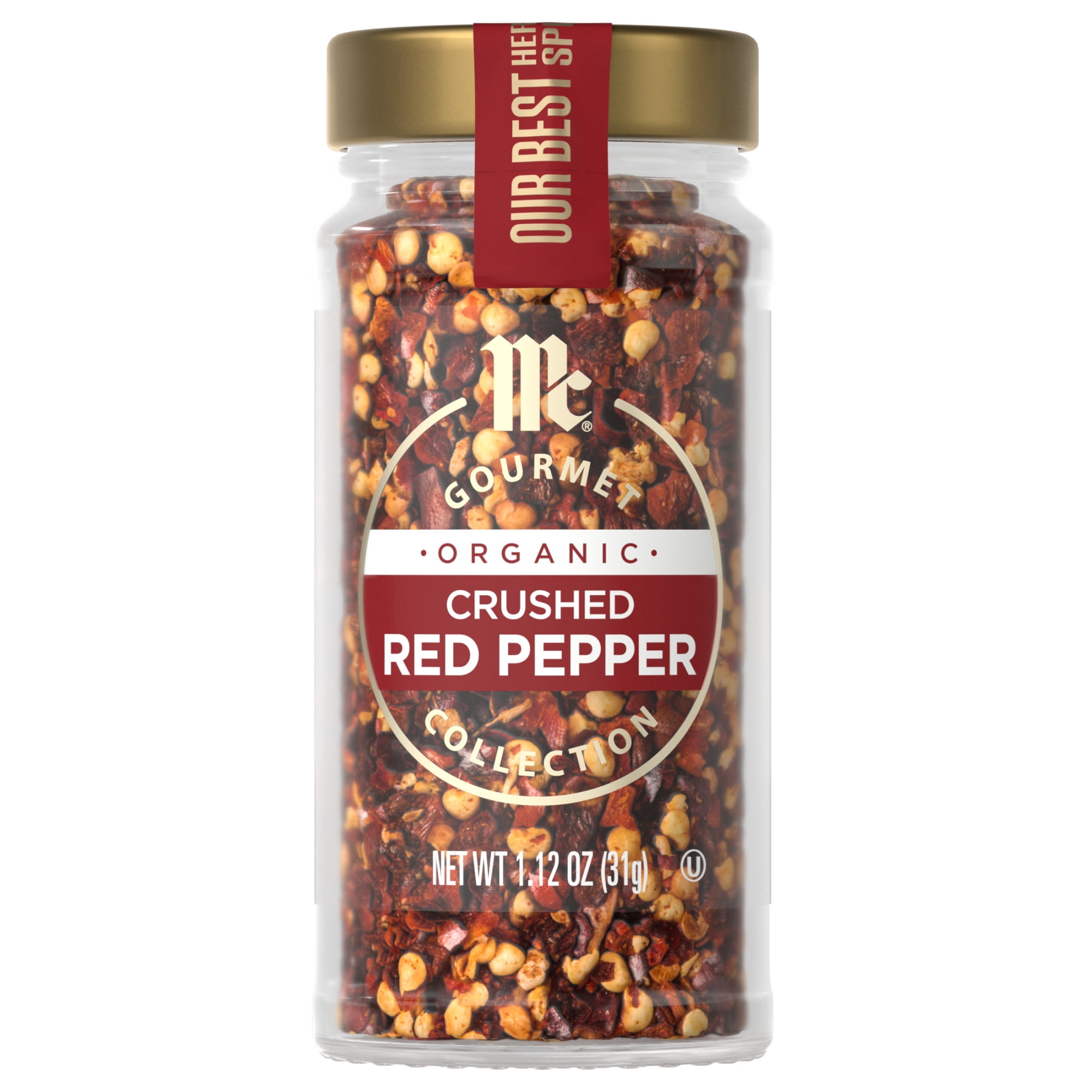 McCormick Gourmet Organic Crushed Red Pepper, 1.12 oz Bottle