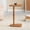 Mid Tone Honey, variant on MH London Sammy Solid Mango Wood C-Shape End Table, Sofa Side Table, Drink Table, 15 x 12 x 22 in, Mid Tone Honey