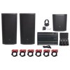 2 JBL Pro PRX835XW 15” 3-Way 1500w Speakers+15" Sub+Mackie Mixer+Headphones+Mics