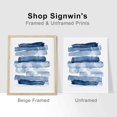 thumbnail image 5 of PixonSign Frameless Wall Art Pastel Blue Fern Plant & Polygons Prints, Set of 4 Abstract Geometric Wall Decor Arts, Nature Wall Décor, Adhesive Canvas Poster, Modern Home Artwork - 8"x10", 5 of 5