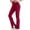 Purple-B90, variant on Aoochasliy Womens Pants Petite Casual Slim High Elastic Waist Solid Color Sports Yoga Flare Pants 2022
