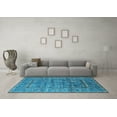 thumbnail image 3 of Ahgly Company Indoor Rectangle Oriental Light Blue Industrial Area Rugs, 8' x 12', 3 of 4