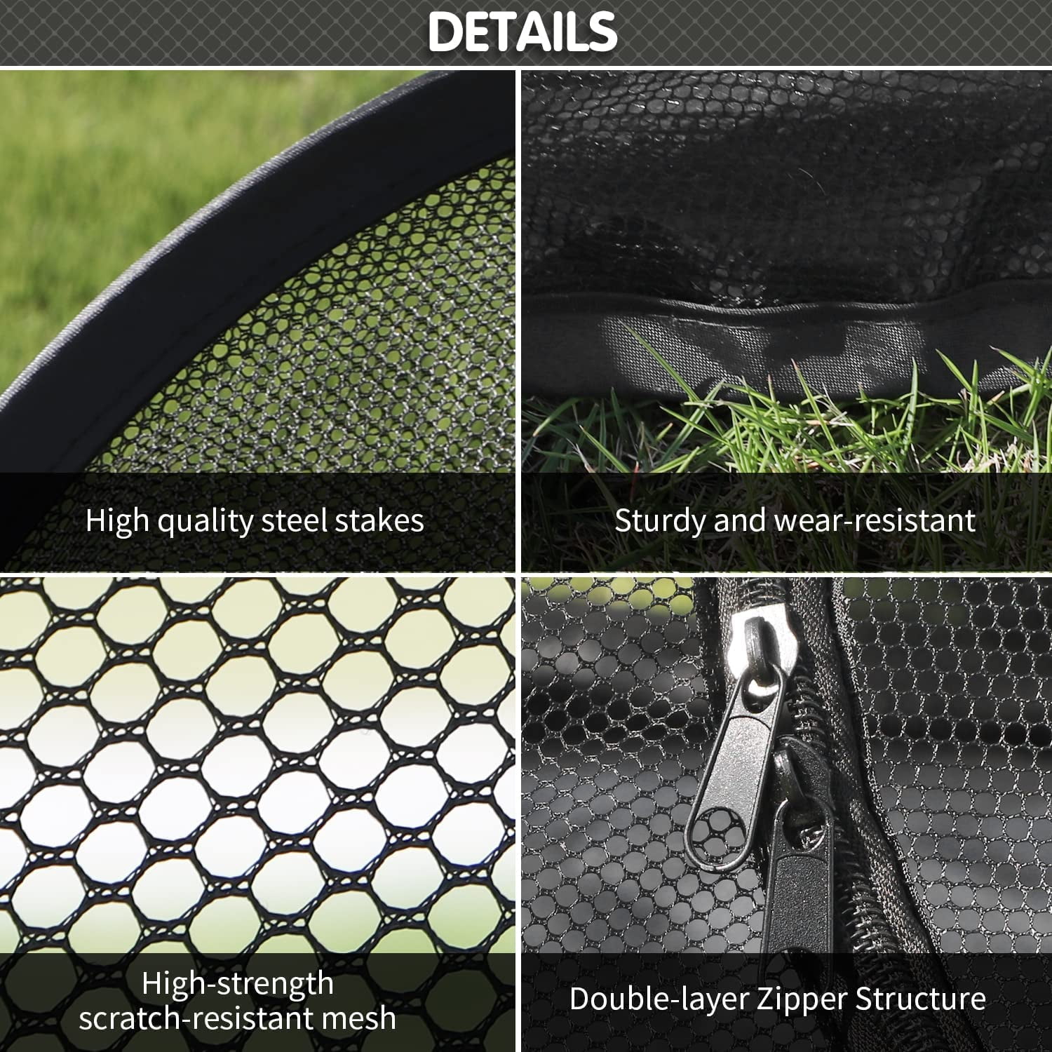 XH Cat Tent Outdoor, Pet Enclosure Tent Suitable for Cats and Small Animals, Indoor Playpen Portable Exercise Tent with Carry Bag(Pet Tent& Tunnel) S
