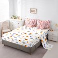 thumbnail image 3 of Manfei Spooky Halloween Ghosts 7-Piece Twin Bedding,Autumn Pumpkins Bedding Comforter Set,Black,Black Reversible, 3 of 7