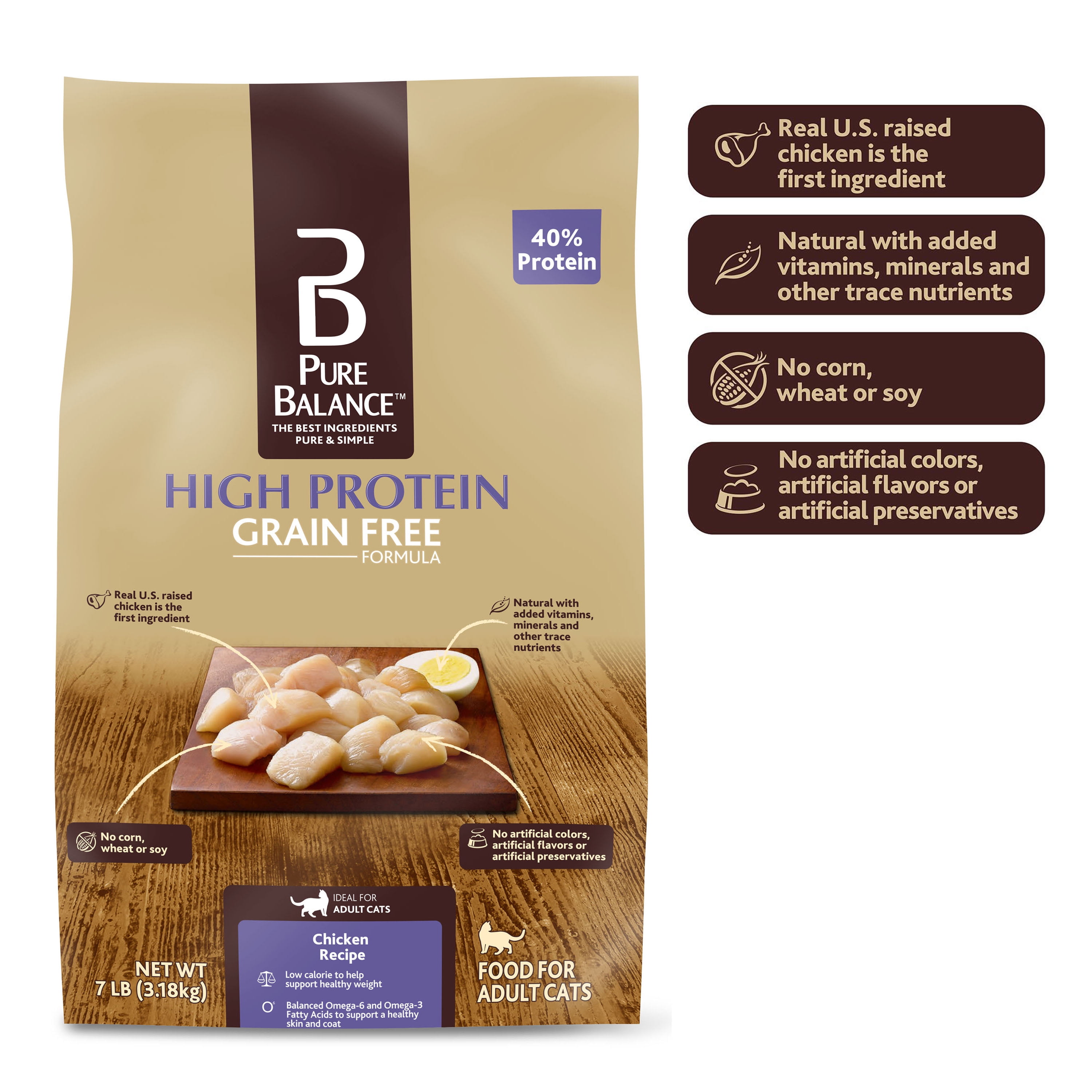 High protein cat food sales walmart