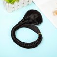 thumbnail image 3 of SHCKE 24" Long Fishtail Ponytail Drawstring Braid Ponytail Extension Clip in Synthetic Hairpieces for Women, 3 of 6