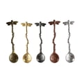 thumbnail image 2 of 5Pcs Spoon Coffee Teaspoon Set, Zinc Alloy Tea Spoon Dessert Spoon, Cute Scoop for Stirring Drink Mixing Milkshake Jam, 2 of 7