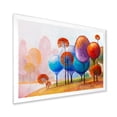 thumbnail image 2 of Designart 'Colourful Trees Abtract Impression III' Traditional Framed Art Print, 2 of 4
