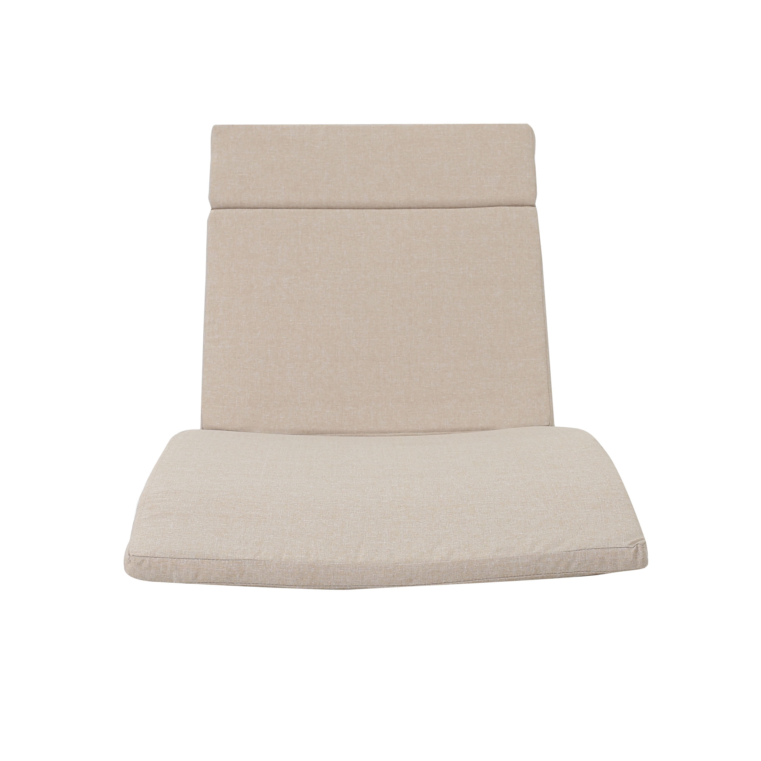 Anthony Outdoor Wicker Armed Chaise Lounges with Cushions, Set of 2, Grey, Textured Beige