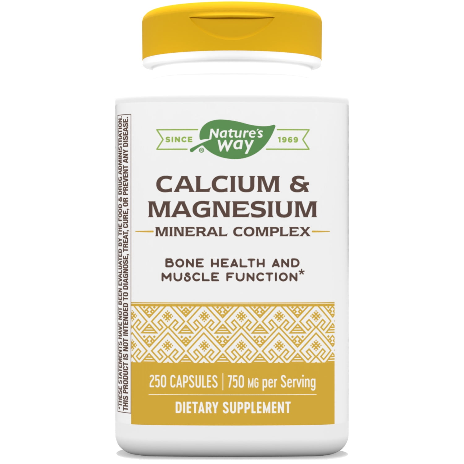 Nature's Way Calcium & Magnesium Mineral Complex, 750 mg per serving