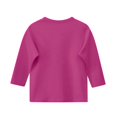 thumbnail image 5 of GiLiling Girls 3/4 Sleeve Crewneck Sweatshirt, Floral Printed Basic Blouse, Breathable Relax Fit Top for Family Outings and Spring Everyday Wear, 5 of 5