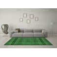 thumbnail image 3 of Ahgly Company Indoor Square Abstract Emerald Green Modern Area Rugs, 3' Square, 3 of 4