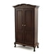 thumbnail image 1 of Melody Jane Dolls House Armario Queen Anne de roble oscuro Muebles de dormitorio de madera en miniatura 1:12 Melody 731851109481, 1 of 1