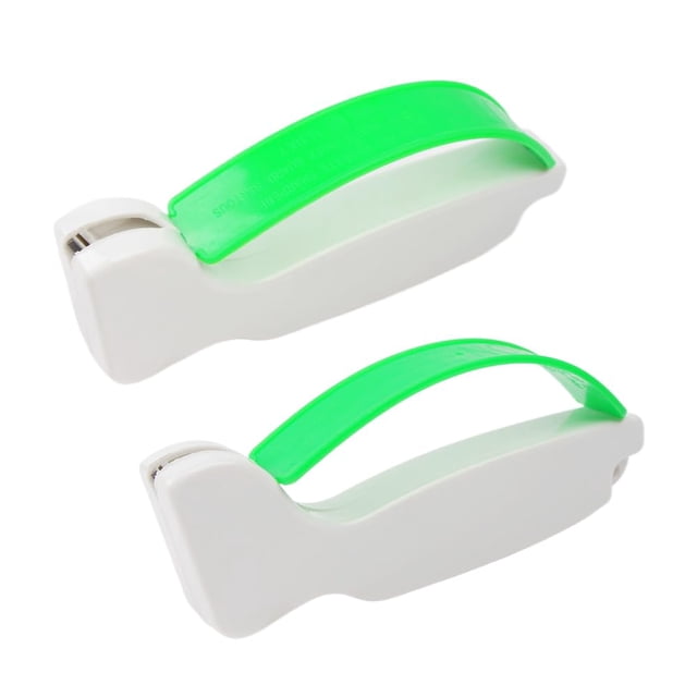Afilador de cuchillos portátil de 2 uds, afiladores de hojas de tijeras, herramientas de afilar de cocina, afilador de Navajas de bolsillo de mano para exteriores