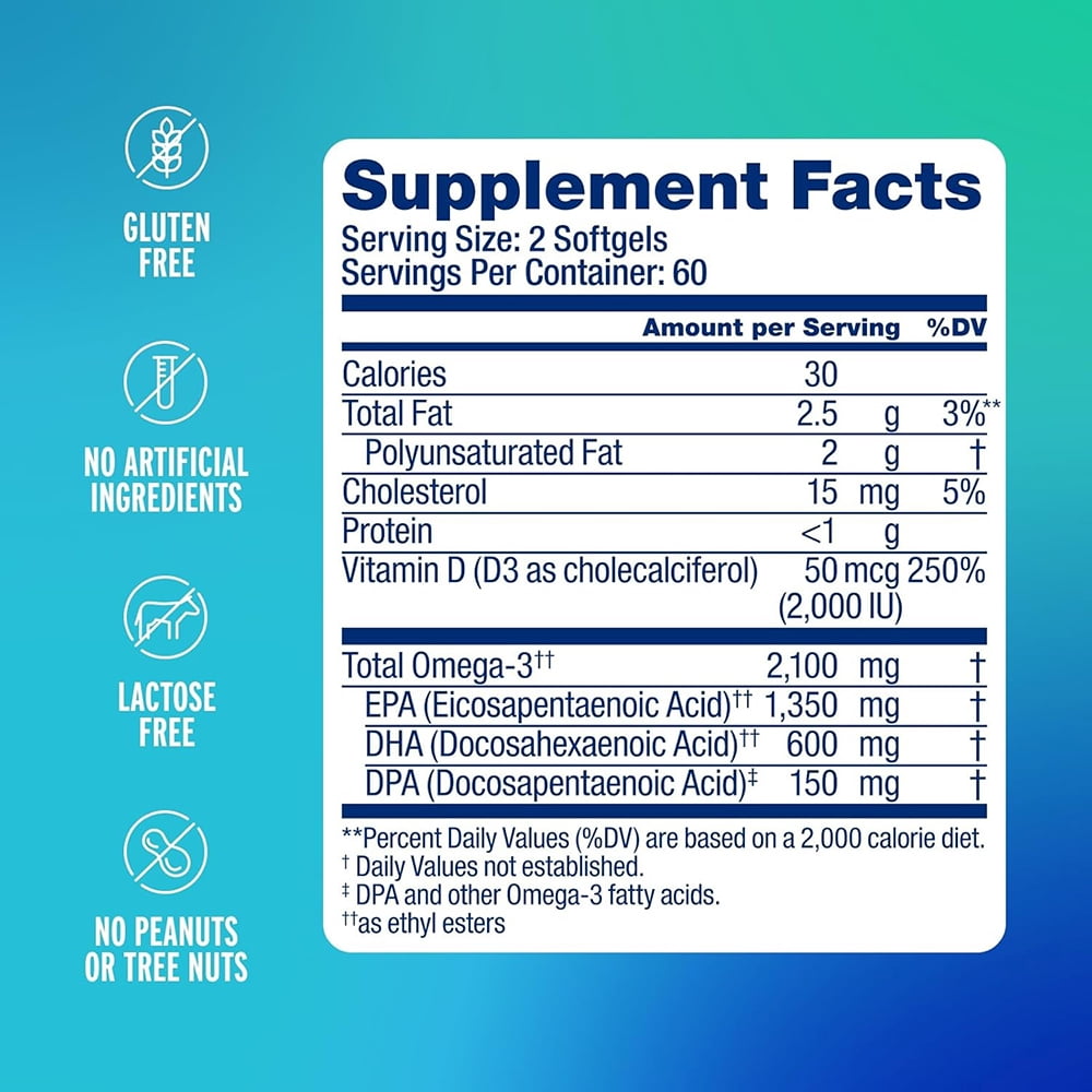 BIG BOLD HEALTH Omega-3 Rejuvenate – Weekly Pill Storage Box, 120 Count