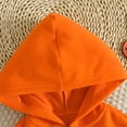 thumbnail image 6 of Kogui Two-Piece Halloween Outfit Sleeveless Sundress With Matching Cloak For Infant Girls (Orange, 4-5 Years), 6 of 8