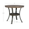 thumbnail image 3 of Holloway 42" Round Counter Height Pub Table, Pewter, 3 of 8