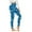 Blue, variant on Seamless Leggings for Women Valentine's Day Elastic Waist Tights Stretchy Ankle Length Heart Printed Yoga Pants