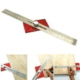 thumbnail image 2 of Localizador de línea de carpintería herramienta de medición DIY regla de material acero Localizador Universal de carpintería herramienta de regla de material acero de Gloria Ruler de ángulo de carpintería, 2 of 9