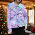 thumbnail image 3 of Hvot&aat Christmas Shirts for Women Fall Winter Long Sleeve Ugly Christmas Sweater Cardigans, 3 of 5