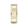 thumbnail image 6 of Benchmark� 14k Gold 8mm Comfort-fit Riveted Edge Satin Finish Design Wedding Band Ring, 6 of 9
