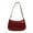 Red, variant on Joernso Retro Glossy Shoulder Bag Ladies Solid Color Faux Leather Underarm Bag Casual Hobo Purse Waterproof Handbag for Daily Life Travel Parties