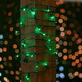 thumbnail image 3 of Novelty Lights 11ft 50 LED Green Christmas Lights Outdoor/Indoor, 2.5" Spacing, Green Wire String Lights for Festive Xmas Lighting, IP55, UL Listed, Dimmable, Connectable, 3 of 7