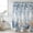 Light Blue Beige, variant on Blue Eucalyptus Coastal Shower Curtain, Waterproof Shower Curtains for Bathroom, Beach Starfish Shell Nautical Washable Fabric Bathtub Curtain Set Bath Decor with 12 Hooks 72"x78"