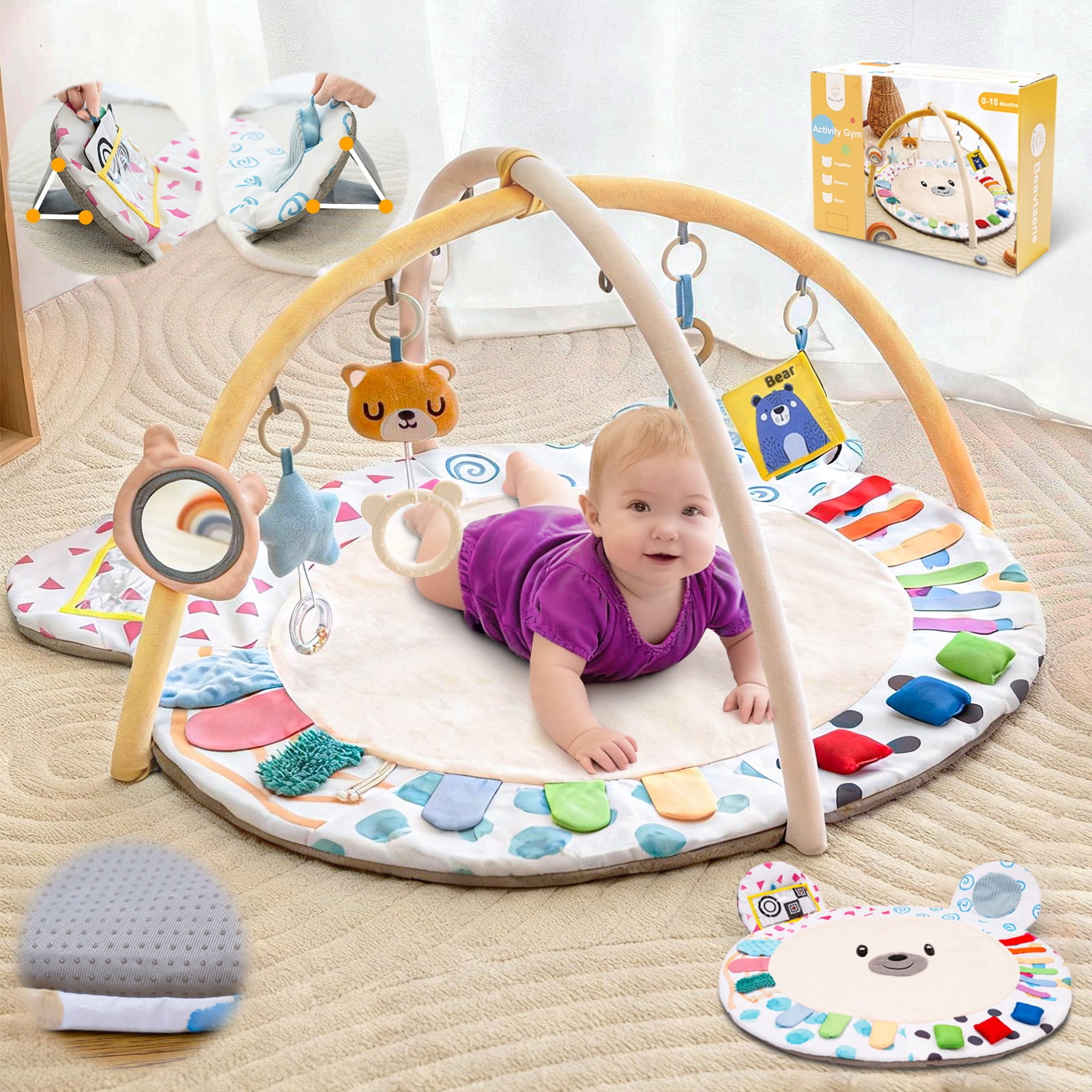 グレイトフル・デッド　７インチ20体BABY5体 Ingenuity Cozy Spot Reversible Duvet Activity Gym - Harbor Haven